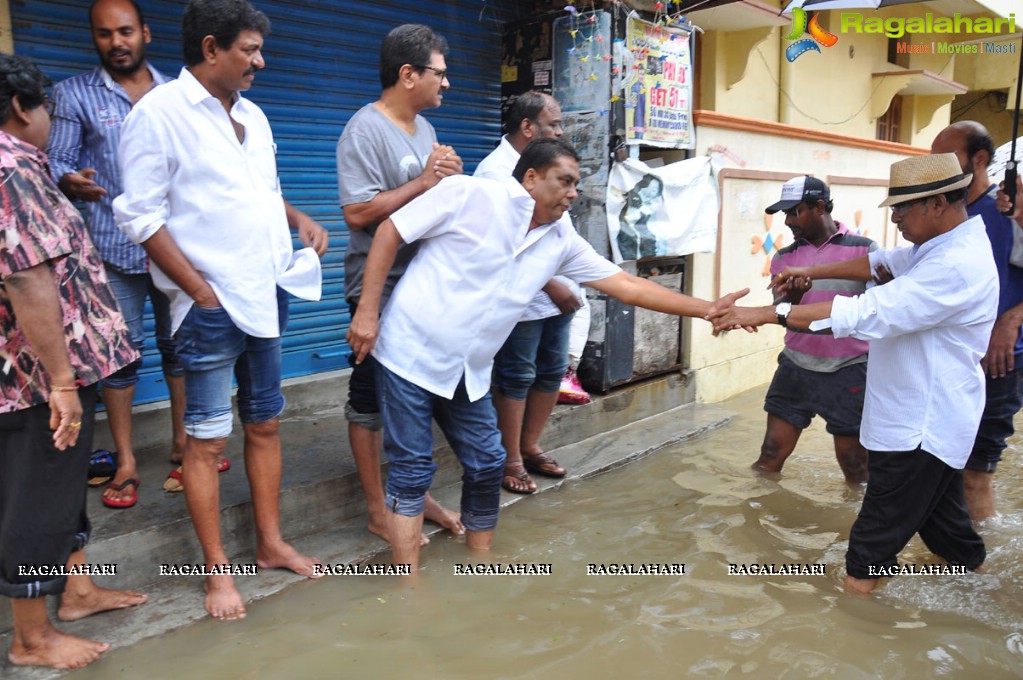 MAA Flood Relief Program at Allwyn Colony, Hyderabad