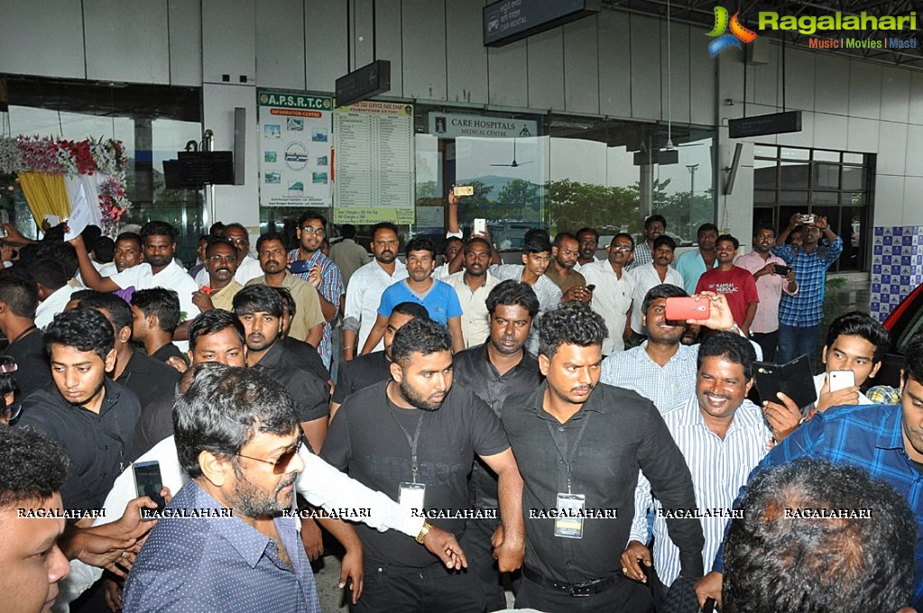 Celebrities arrive at Vizag Airport for MB40 Celebrations