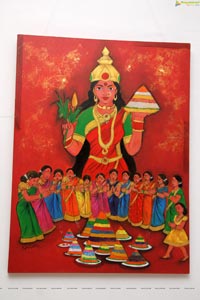 Bathukamma Art