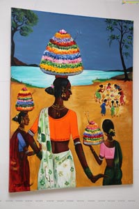 Bathukamma Art