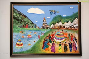 Bathukamma Art