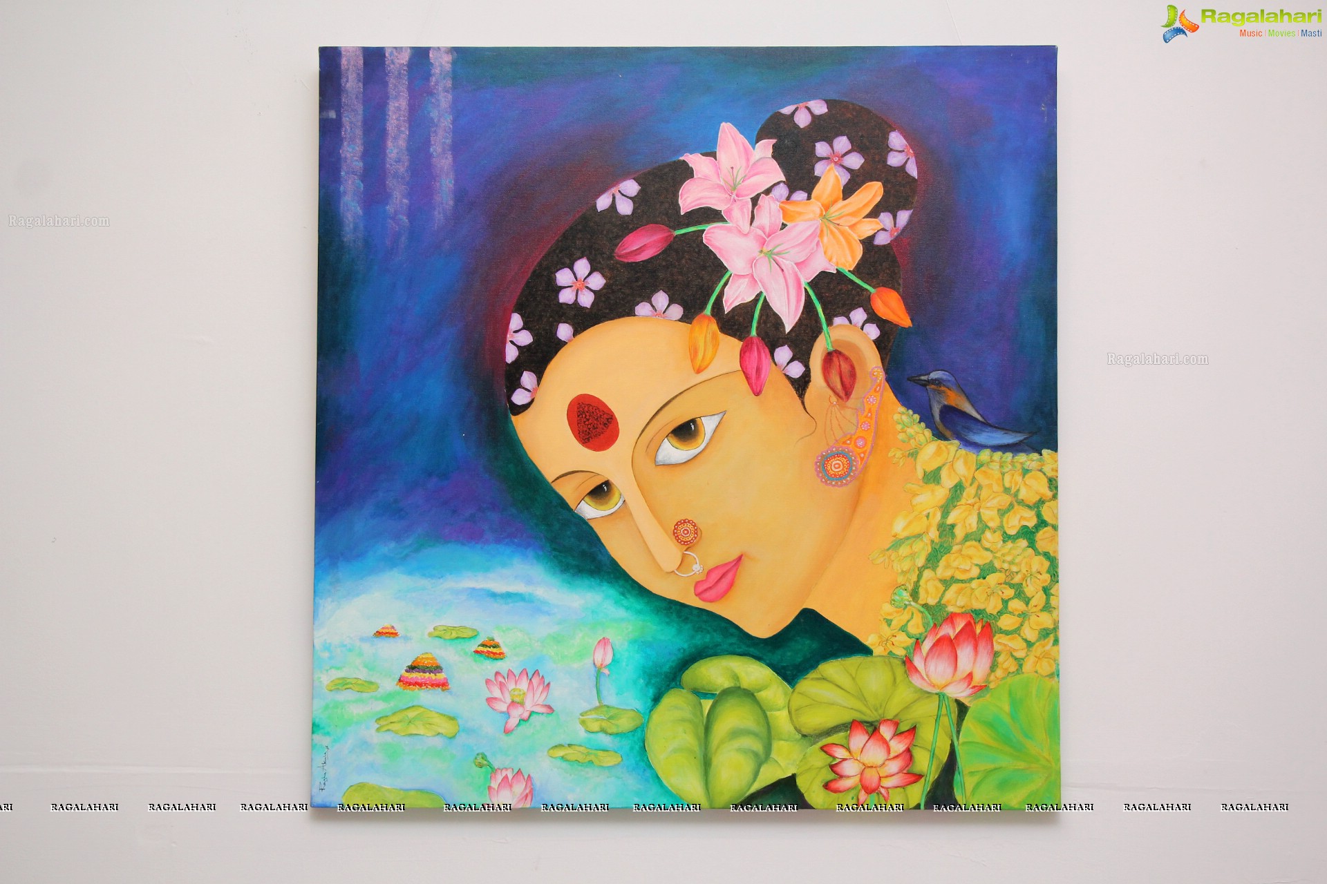 Bathukamma Theme Painting Competition at State Gallery of Art