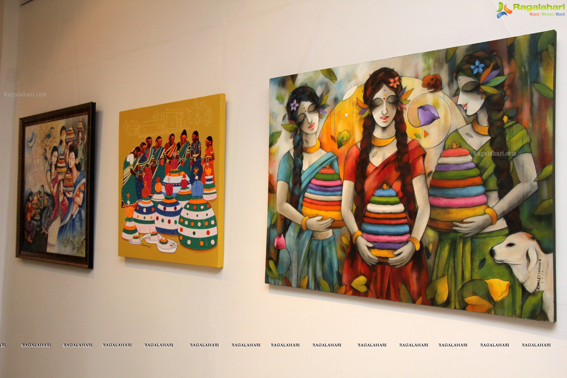 Bathukamma Theme Painting Competition at State Gallery of Art