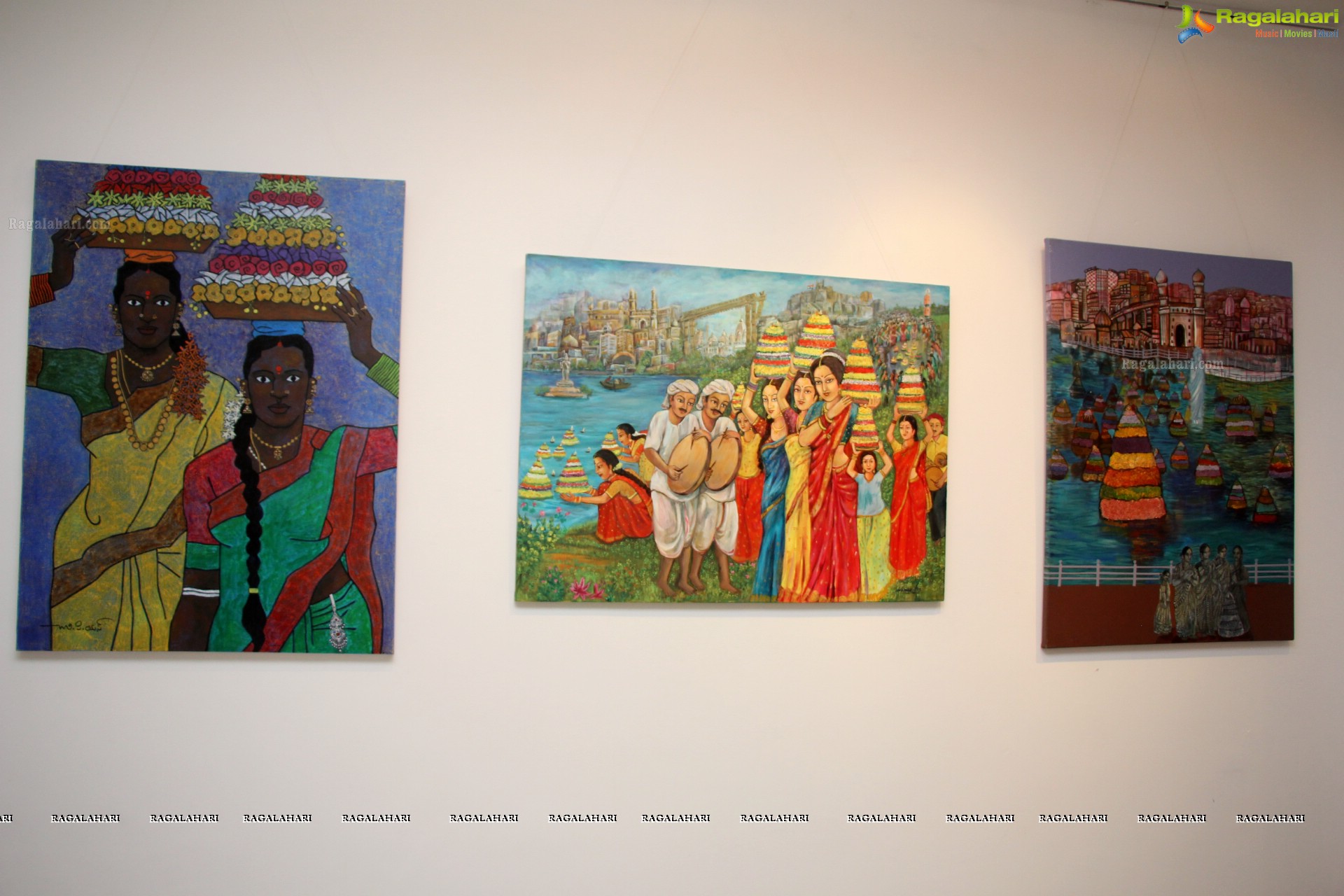 Bathukamma Theme Painting Competition at State Gallery of Art