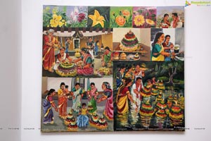 Bathukamma Art