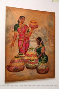 Bathukamma Art