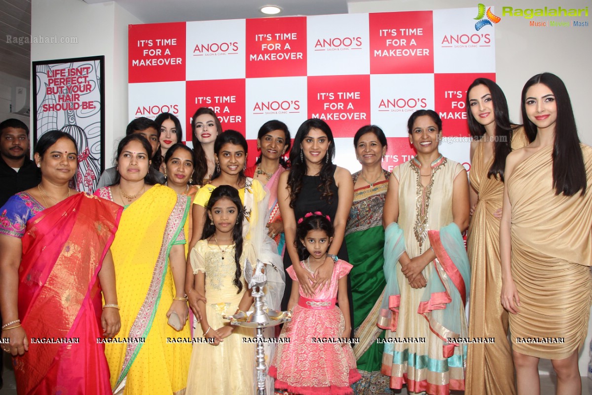 Dhanya Balakrishna launches Anoos Salon & Clinic at Kompally, Hyderabad