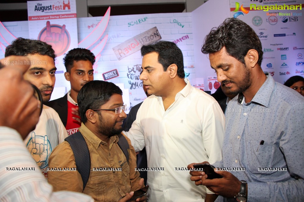 KTR inaugurates The August Fest - India's Largest Startup Conference, Hyderabad