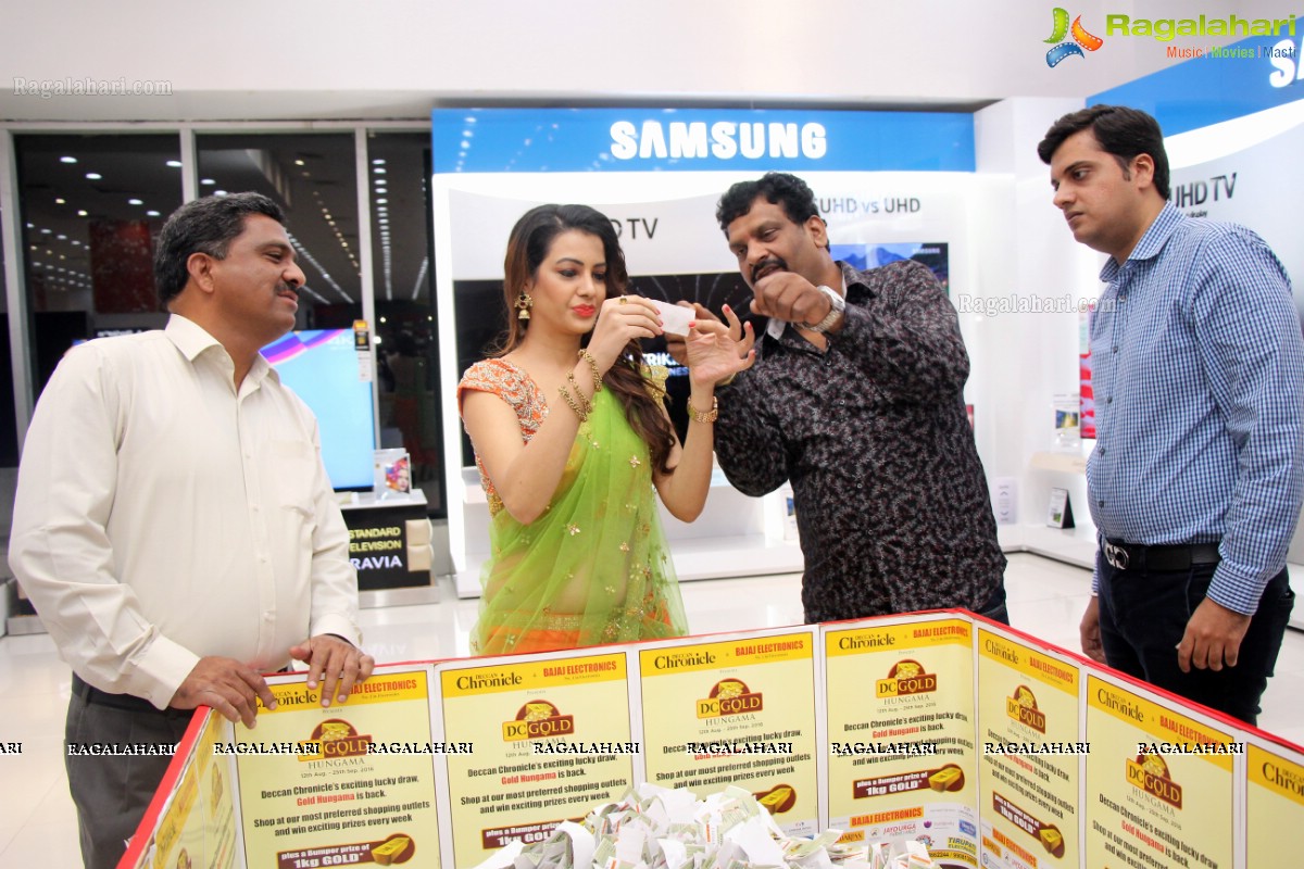 Diksha Panth announces winners of Bajaj Electronics 1 KG Gold Bumper Draw