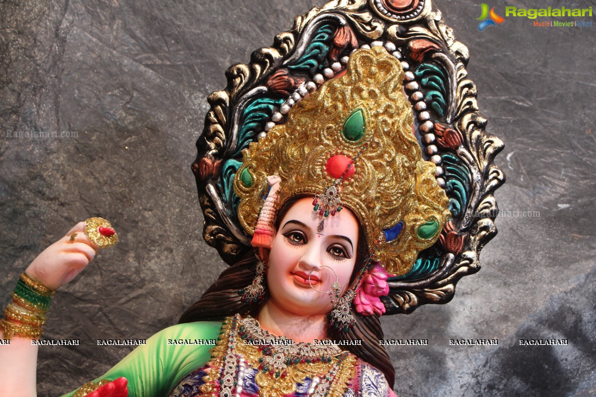 Dhoolpet Durga Mata Idol 2016 Preparation