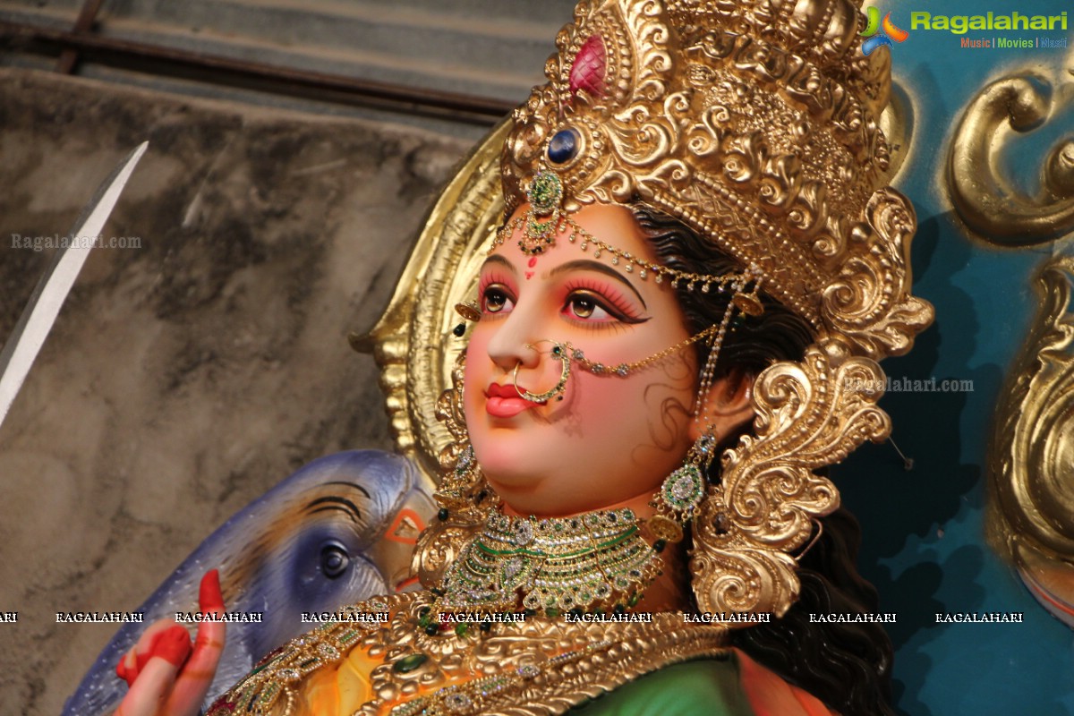 Dhoolpet Durga Mata Idol 2016 Preparation