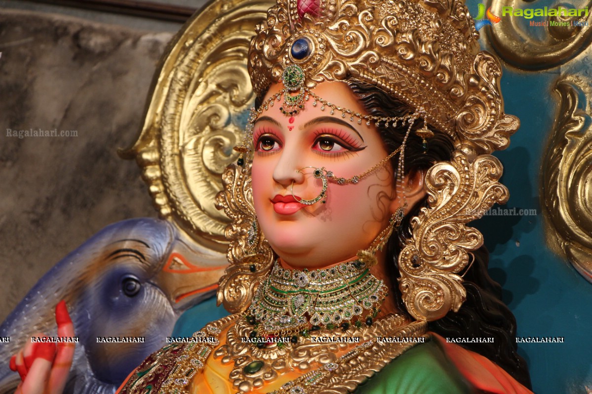 Dhoolpet Durga Mata Idol 2016 Preparation