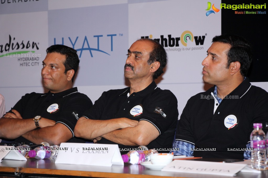 Project 511 Food For Change Charity Event Press Meet at Hotel Marigold, Hyderabad