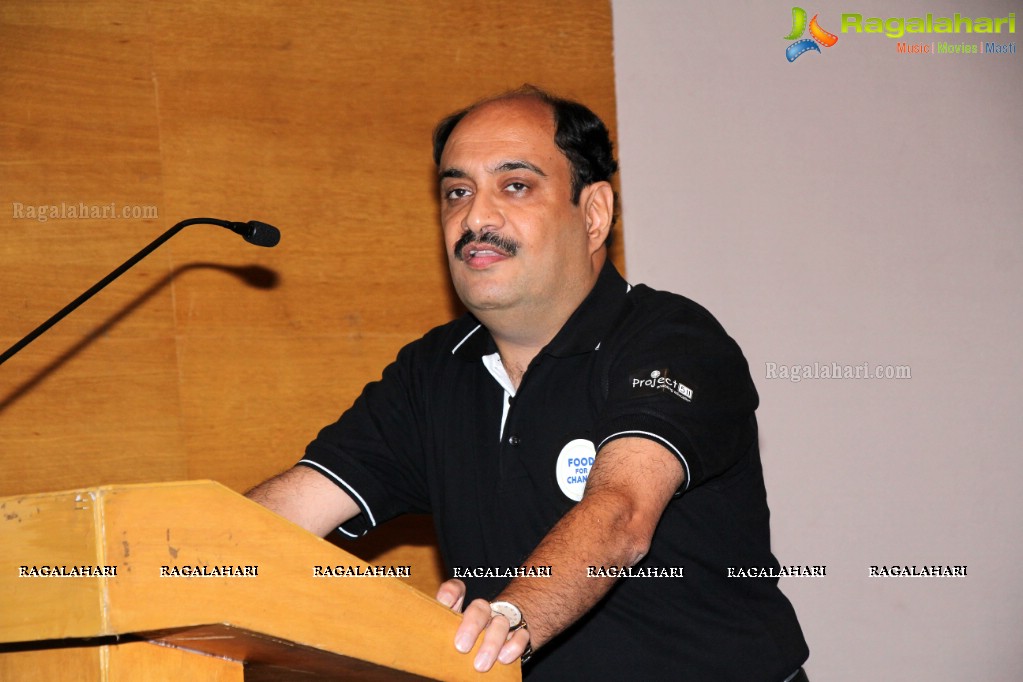 Project 511 Food For Change Charity Event Press Meet at Hotel Marigold, Hyderabad