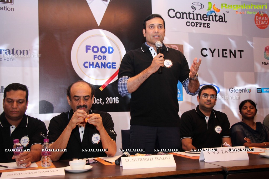 Project 511 Food For Change Charity Event Press Meet at Hotel Marigold, Hyderabad