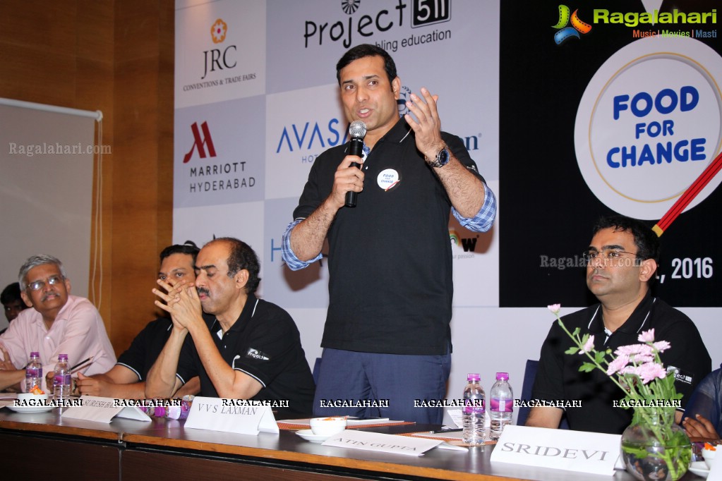 Project 511 Food For Change Charity Event Press Meet at Hotel Marigold, Hyderabad