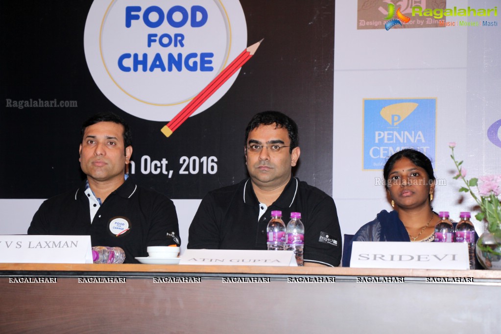 Project 511 Food For Change Charity Event Press Meet at Hotel Marigold, Hyderabad