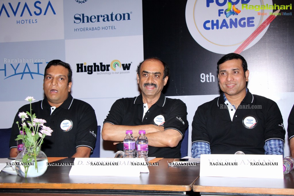 Project 511 Food For Change Charity Event Press Meet at Hotel Marigold, Hyderabad