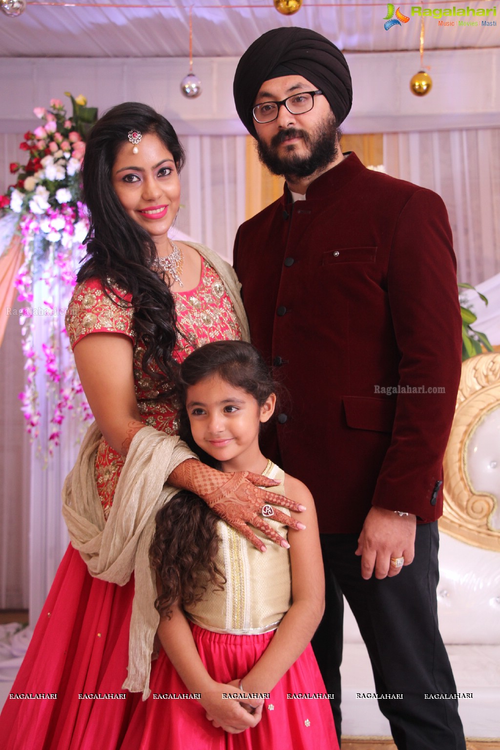 The Ring Ceremony of Gupreet Singh and Ishmeet Kaur at Classic Garden, Secunderabad