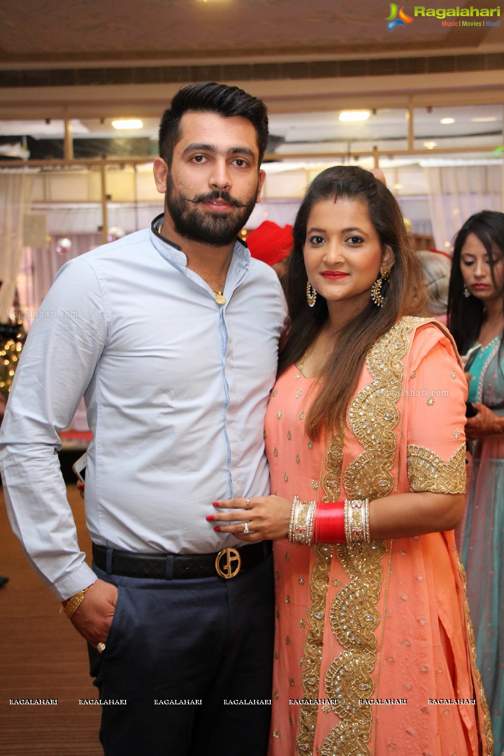 The Ring Ceremony of Gupreet Singh and Ishmeet Kaur at Classic Garden, Secunderabad