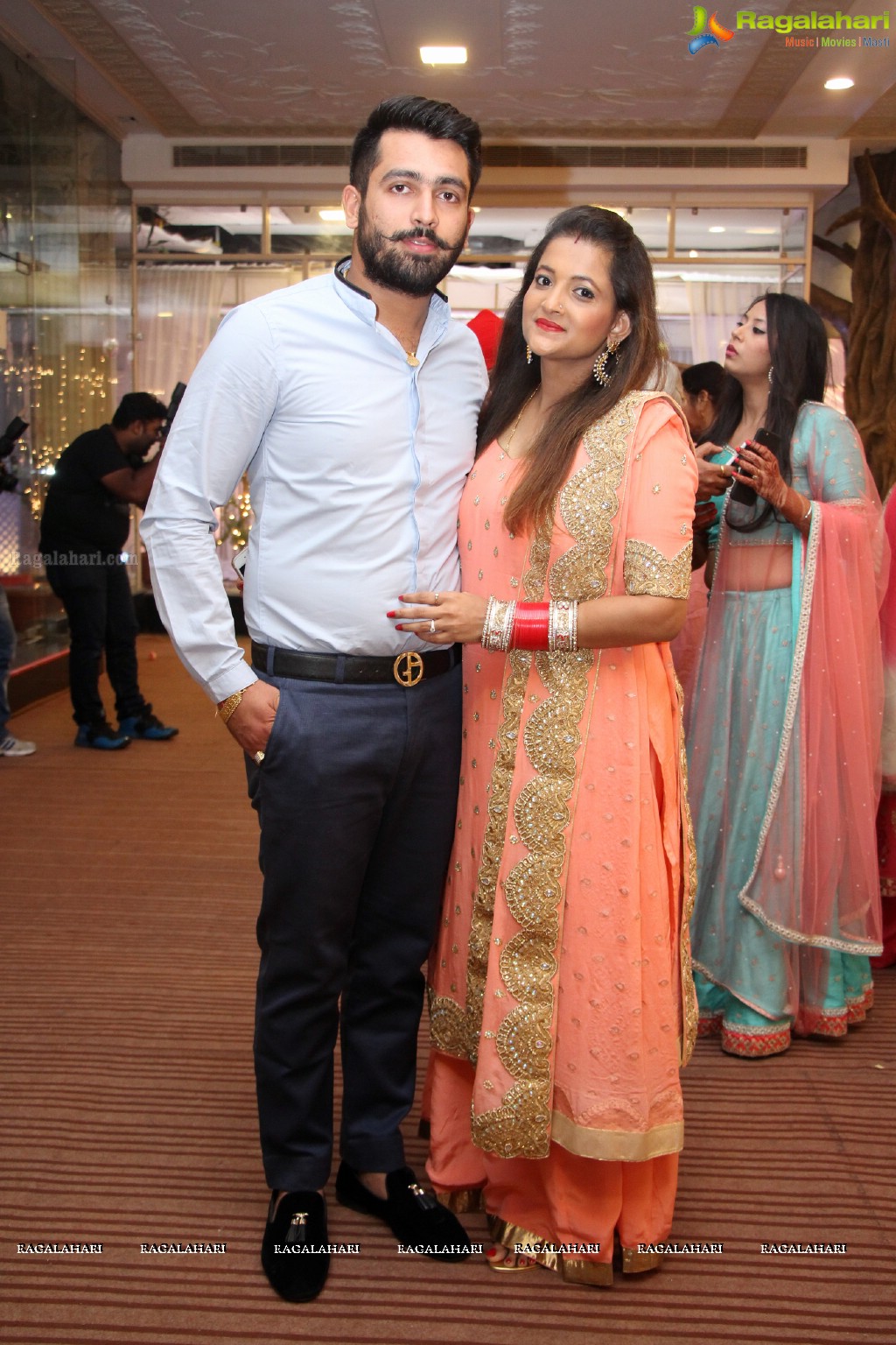 The Ring Ceremony of Gupreet Singh and Ishmeet Kaur at Classic Garden, Secunderabad