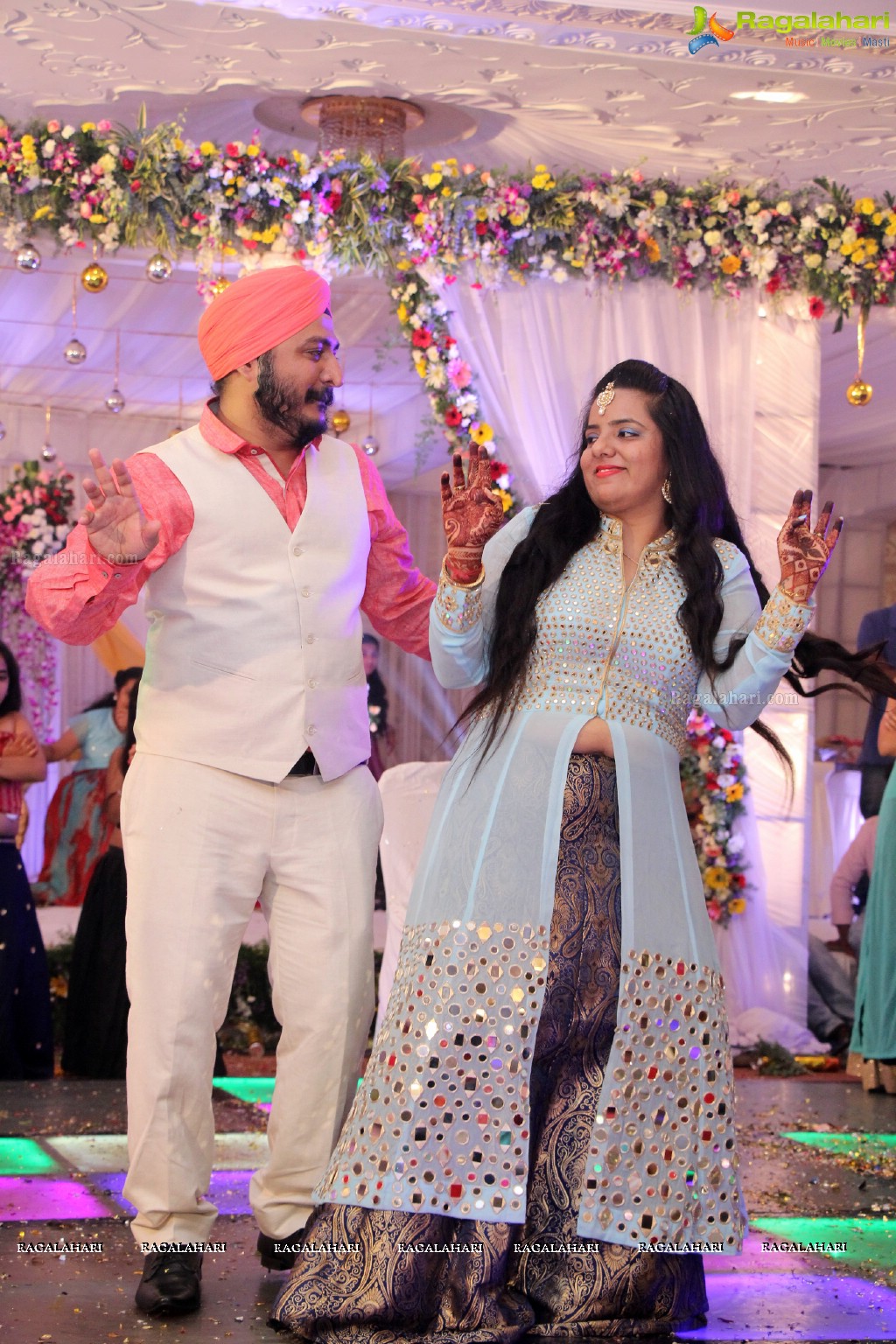 The Ring Ceremony of Gupreet Singh and Ishmeet Kaur at Classic Garden, Secunderabad