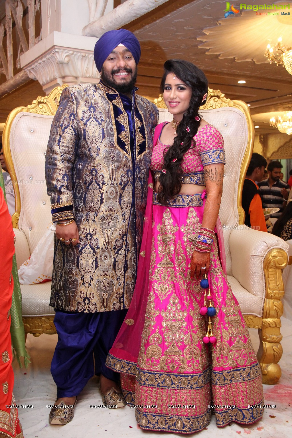 The Ring Ceremony of Gupreet Singh and Ishmeet Kaur at Classic Garden, Secunderabad