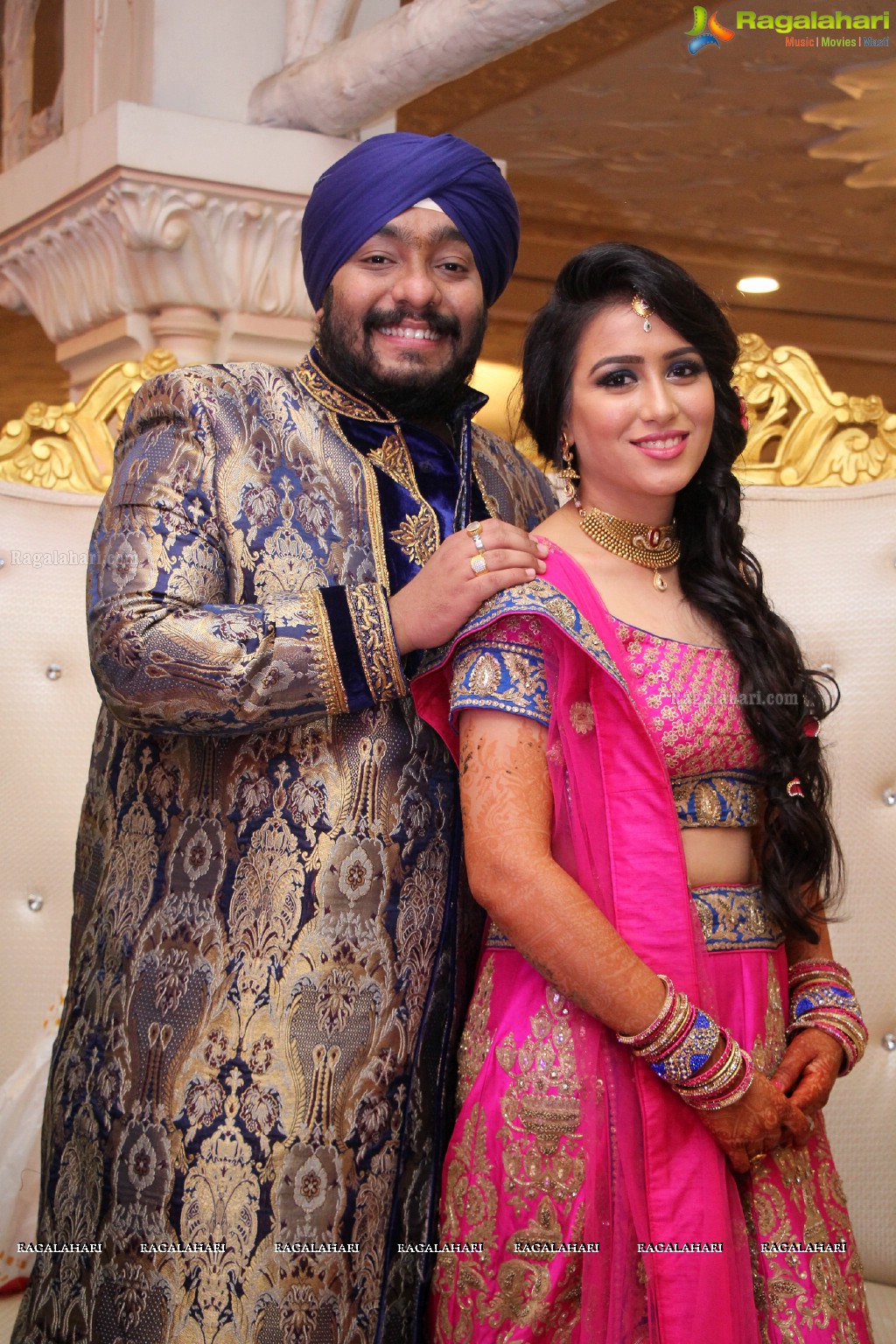 The Ring Ceremony of Gupreet Singh and Ishmeet Kaur at Classic Garden, Secunderabad