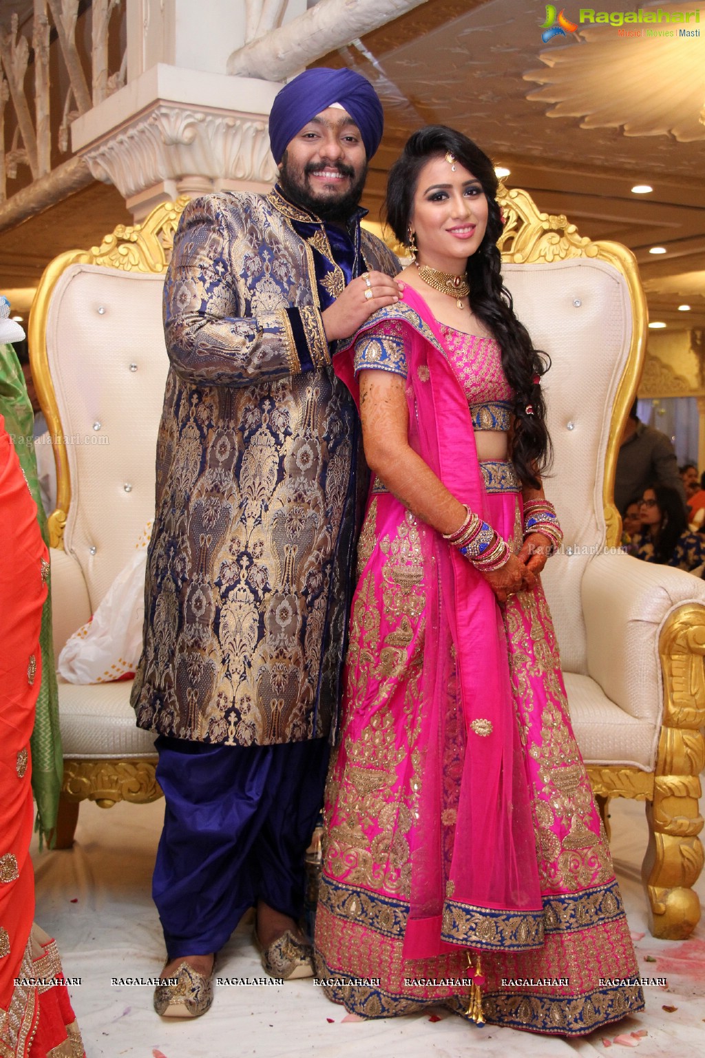 The Ring Ceremony of Gupreet Singh and Ishmeet Kaur at Classic Garden, Secunderabad