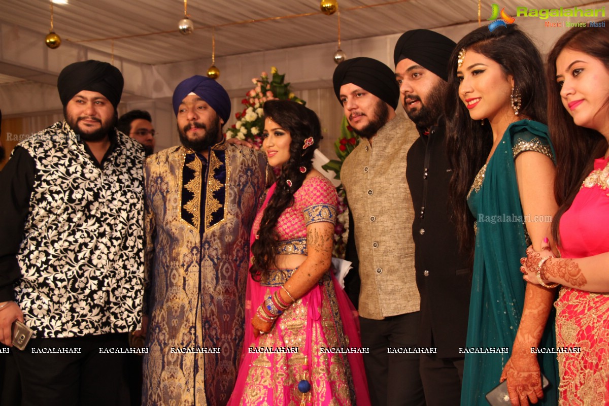 The Ring Ceremony of Gupreet Singh and Ishmeet Kaur at Classic Garden, Secunderabad