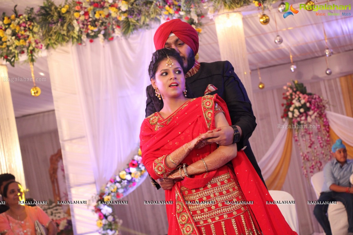 The Ring Ceremony of Gupreet Singh and Ishmeet Kaur at Classic Garden, Secunderabad