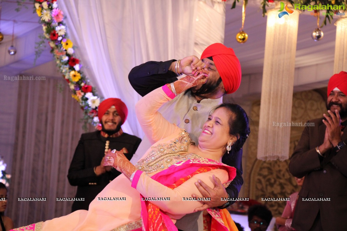 The Ring Ceremony of Gupreet Singh and Ishmeet Kaur at Classic Garden, Secunderabad