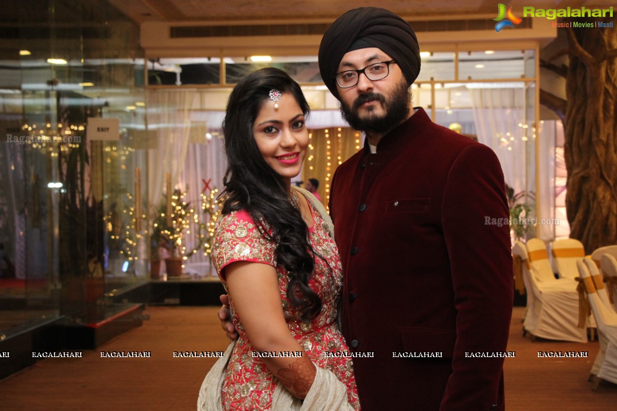 The Ring Ceremony of Gupreet Singh and Ishmeet Kaur at Classic Garden, Secunderabad