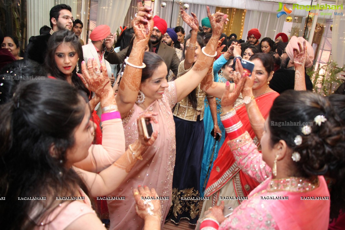 The Ring Ceremony of Gupreet Singh and Ishmeet Kaur at Classic Garden, Secunderabad