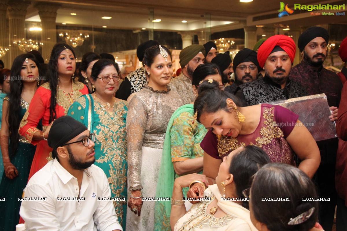 The Ring Ceremony of Gupreet Singh and Ishmeet Kaur at Classic Garden, Secunderabad