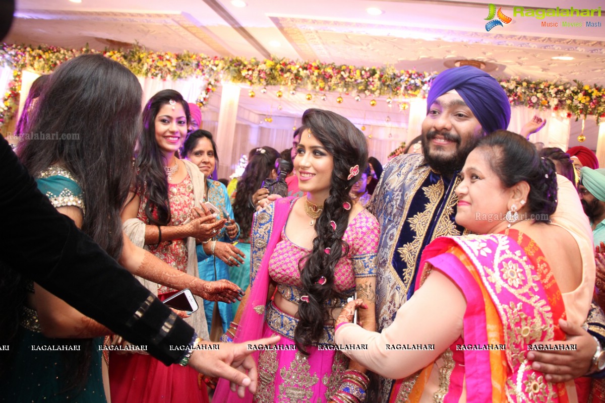 The Ring Ceremony of Gupreet Singh and Ishmeet Kaur at Classic Garden, Secunderabad