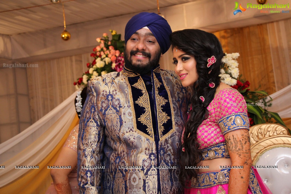 The Ring Ceremony of Gupreet Singh and Ishmeet Kaur at Classic Garden, Secunderabad