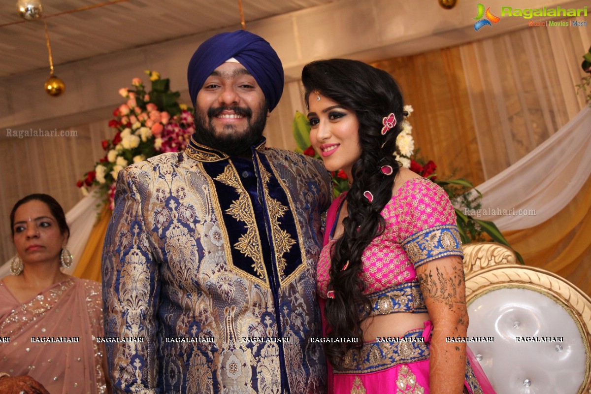 The Ring Ceremony of Gupreet Singh and Ishmeet Kaur at Classic Garden, Secunderabad