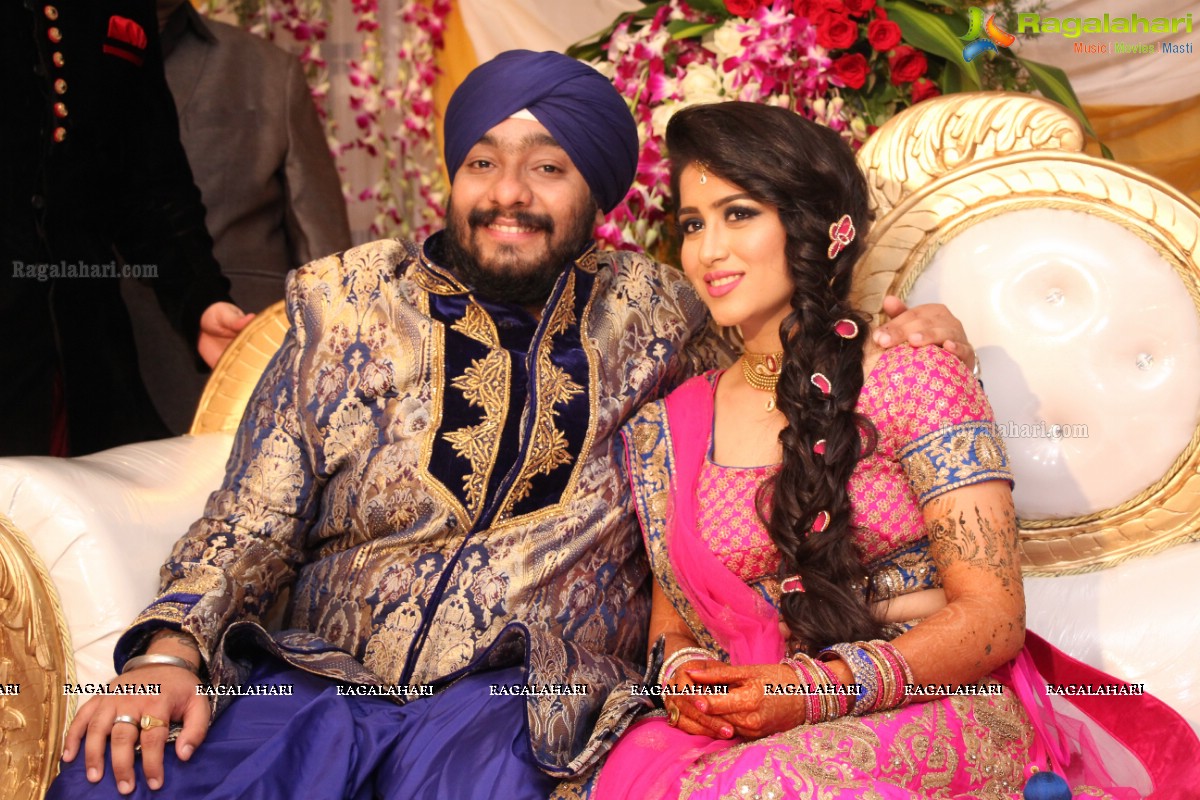 The Ring Ceremony of Gupreet Singh and Ishmeet Kaur at Classic Garden, Secunderabad