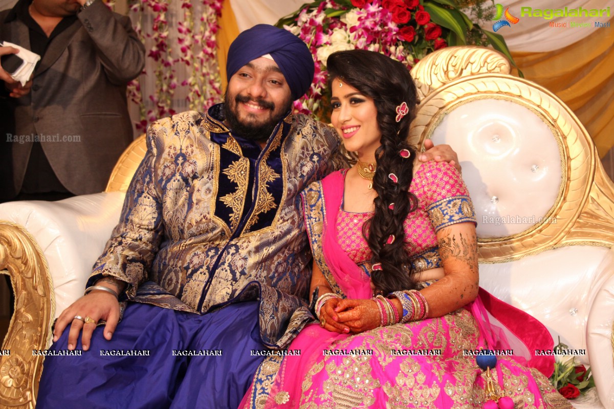 The Ring Ceremony of Gupreet Singh and Ishmeet Kaur at Classic Garden, Secunderabad