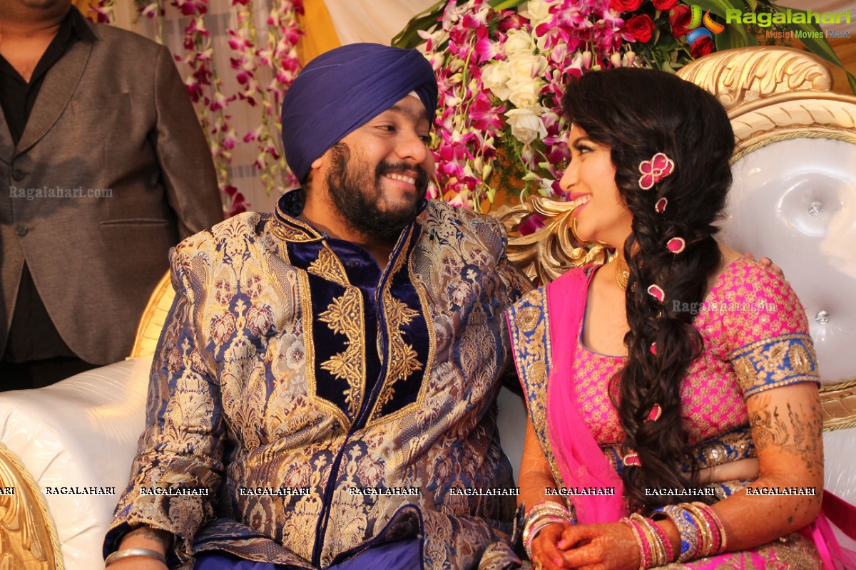 The Ring Ceremony of Gupreet Singh and Ishmeet Kaur at Classic Garden, Secunderabad