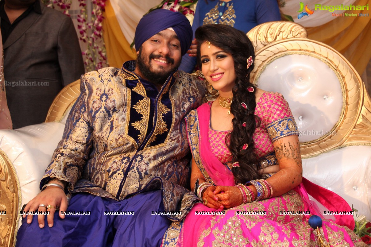 The Ring Ceremony of Gupreet Singh and Ishmeet Kaur at Classic Garden, Secunderabad