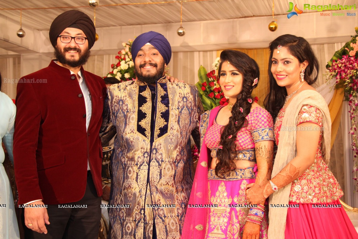 The Ring Ceremony of Gupreet Singh and Ishmeet Kaur at Classic Garden, Secunderabad