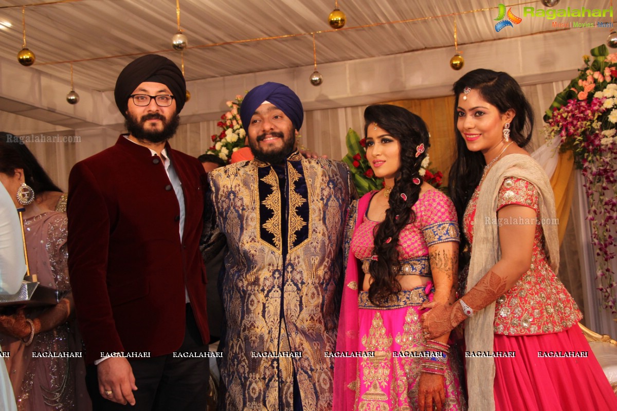 The Ring Ceremony of Gupreet Singh and Ishmeet Kaur at Classic Garden, Secunderabad