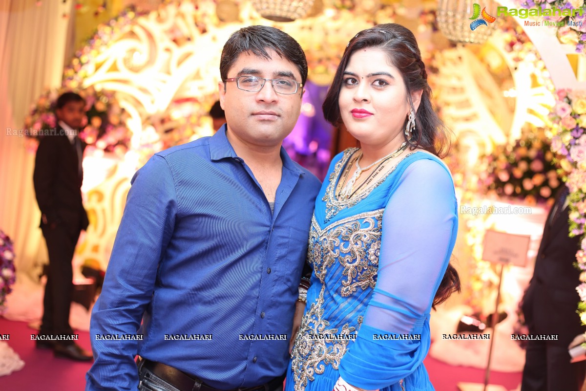 Grand Wedding Reception of Jayesh Mulani-Sonu Khitri at HICC, Novotel, Hyderabad