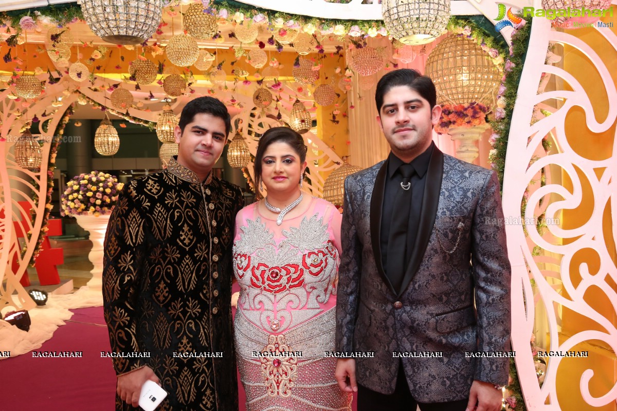 Grand Wedding Reception of Jayesh Mulani-Sonu Khitri at HICC, Novotel, Hyderabad