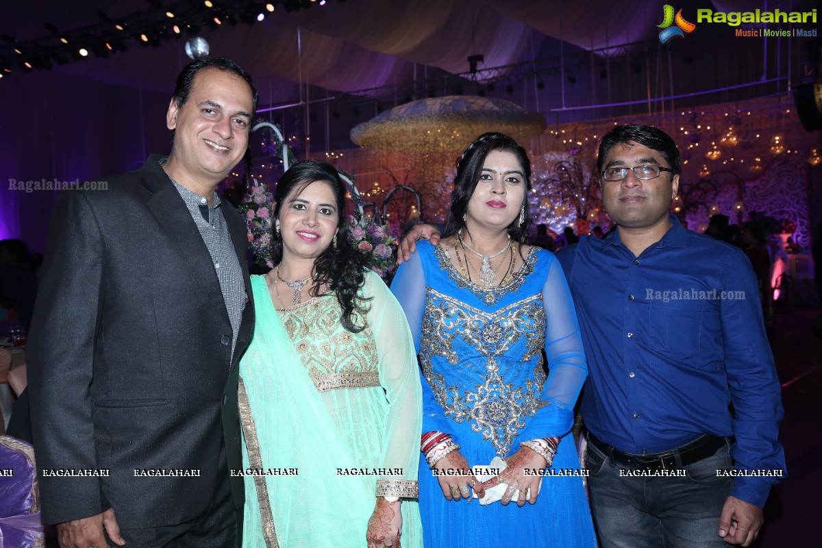 Grand Wedding Reception of Jayesh Mulani-Sonu Khitri at HICC, Novotel, Hyderabad