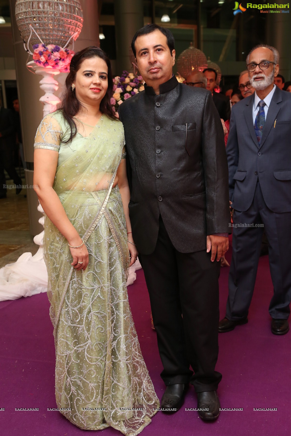 Grand Wedding Reception of Jayesh Mulani-Sonu Khitri at HICC, Novotel, Hyderabad