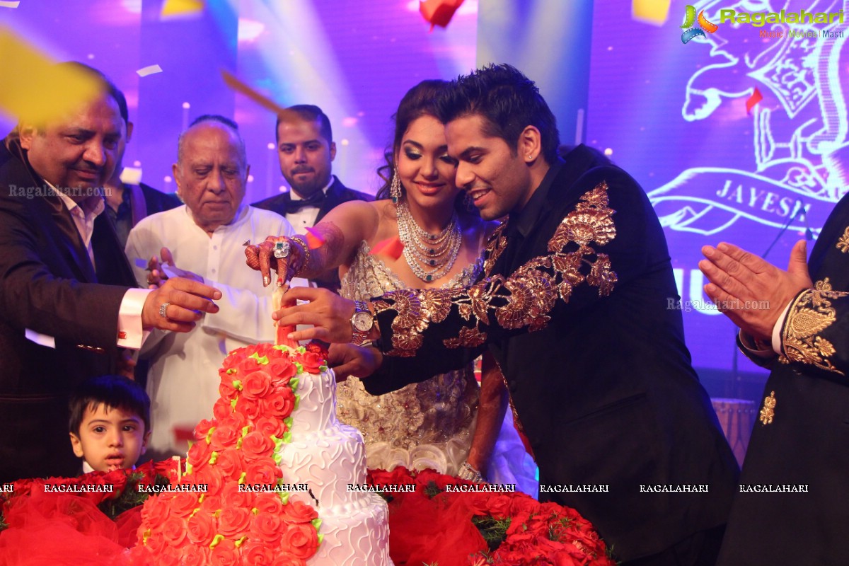 The Ring Ceremony of Jayesh and Sonu at HICC, Novotel, Hyderabad