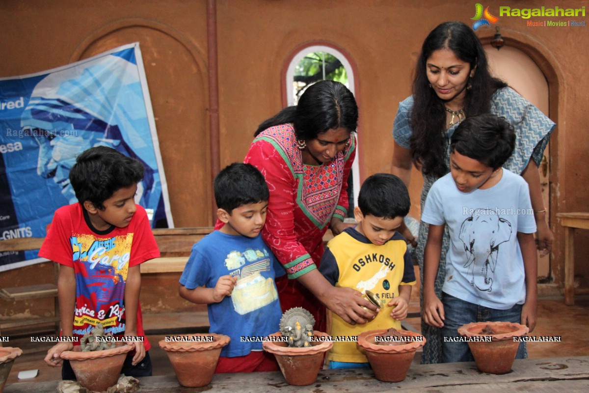 Earth Friendly Ganesh Nimajjan by Anchor Jhansi at Our Sacred Space, Hyderabad